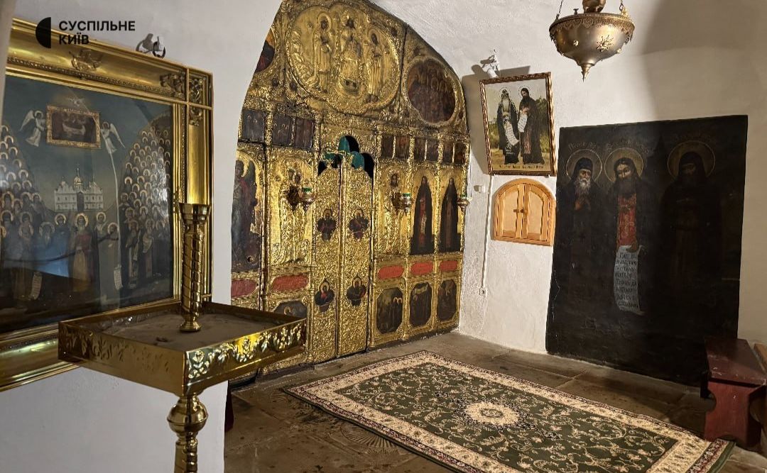 Підземний храм у Дальніх печерах у Києво-Печерській лаврі. Фото: Суспільне Микита Галка