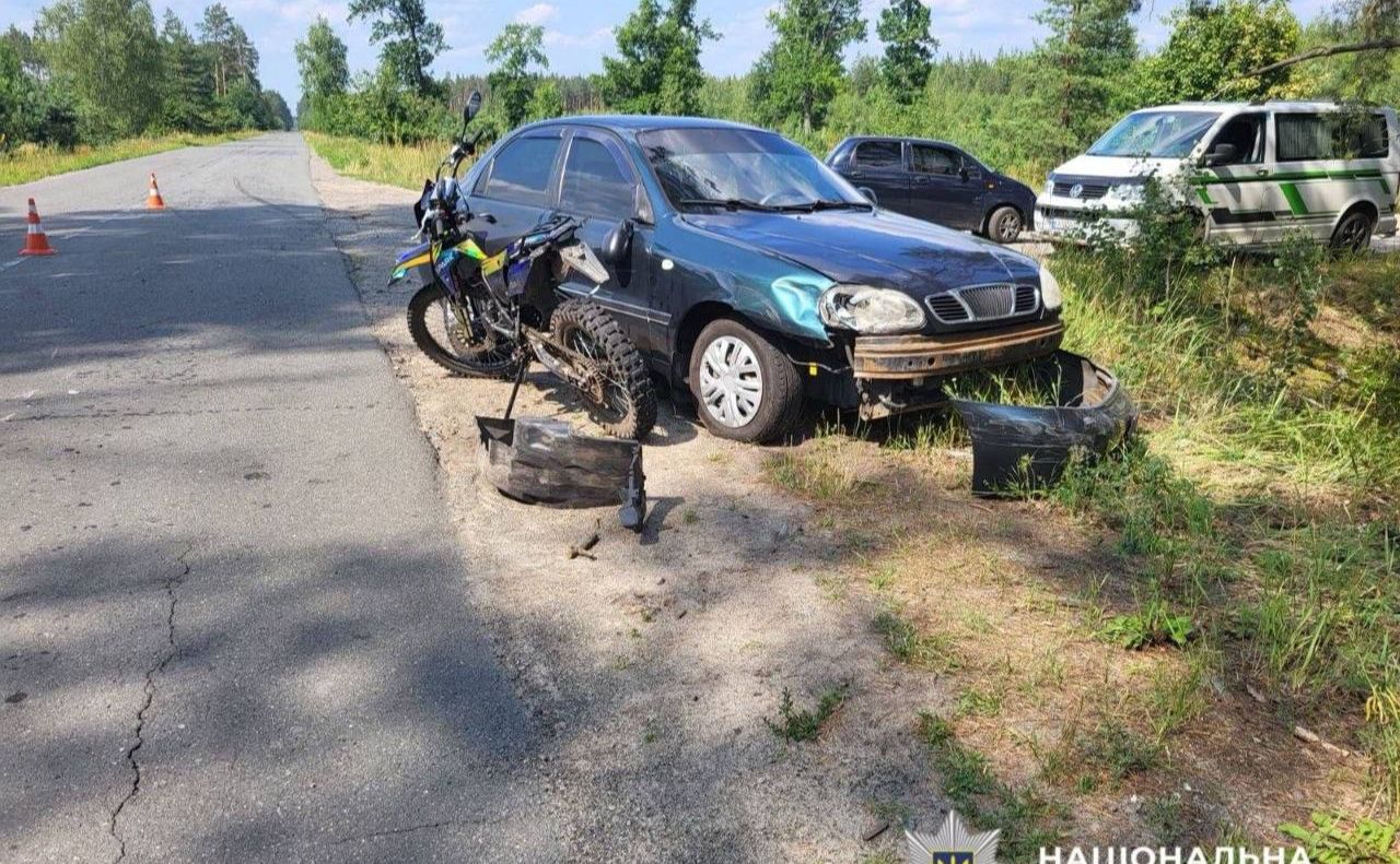 Місце ДТП на Київщині. Фото: Патрульна поліція