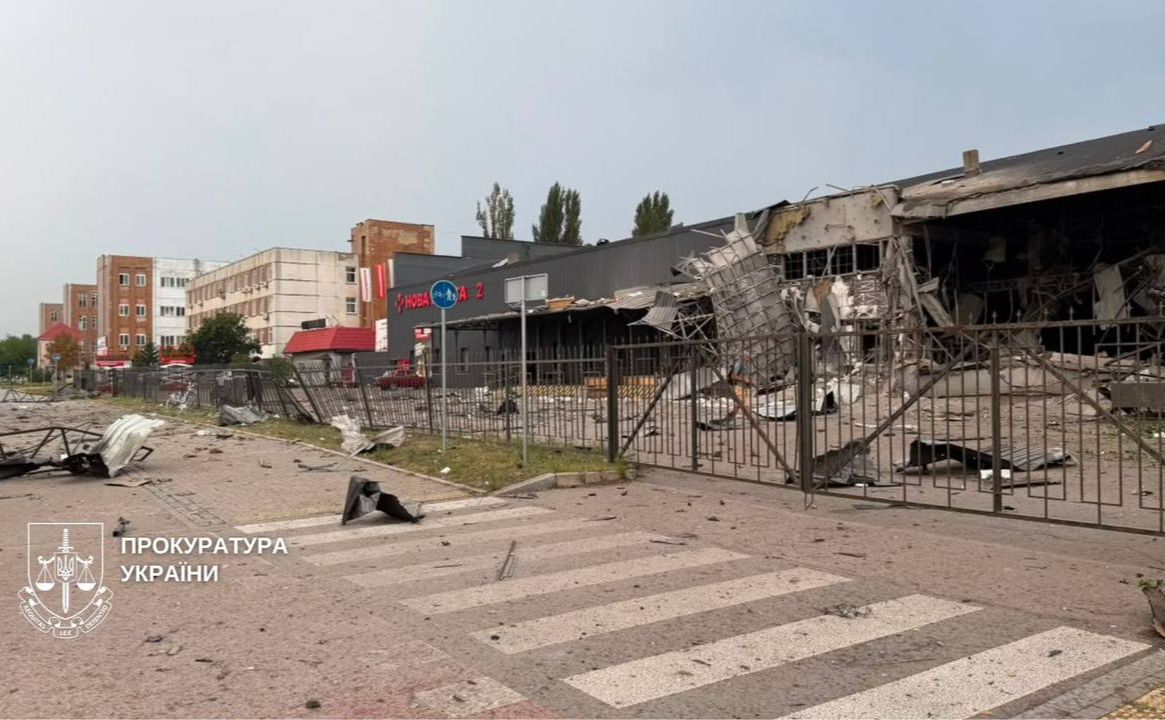 Наслідки атаки на локацію «НП». Фото: Прокуратура України