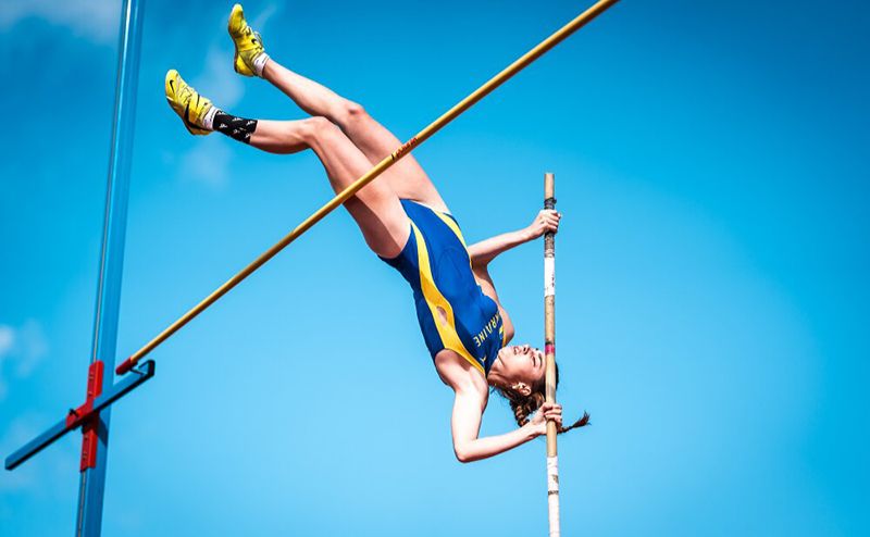 Ольга Бєльченко у стрибку. Фото: Ulf Schiller/athletix.ch