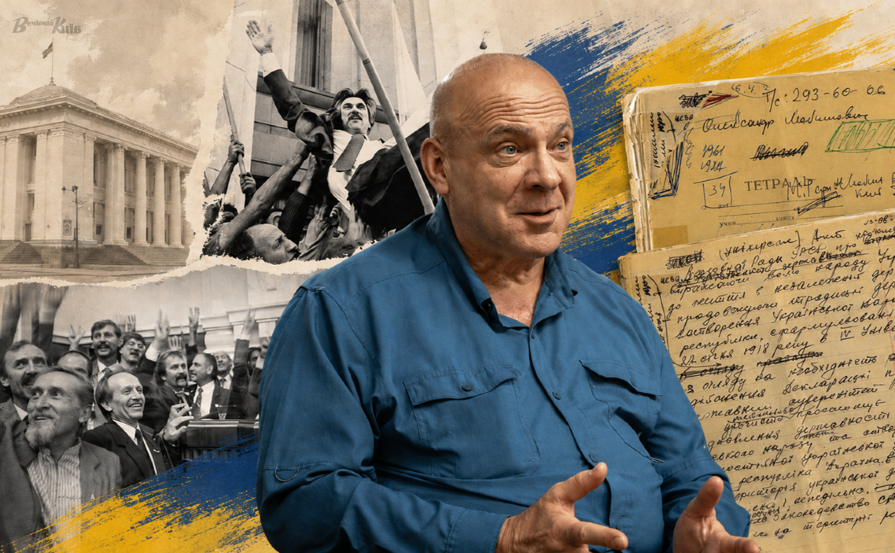 Ім’я Олександра Копиленка стоїть на титульній сторінці легендарного зошита Левка Лук’яненка. Колаж: Олена Петришин