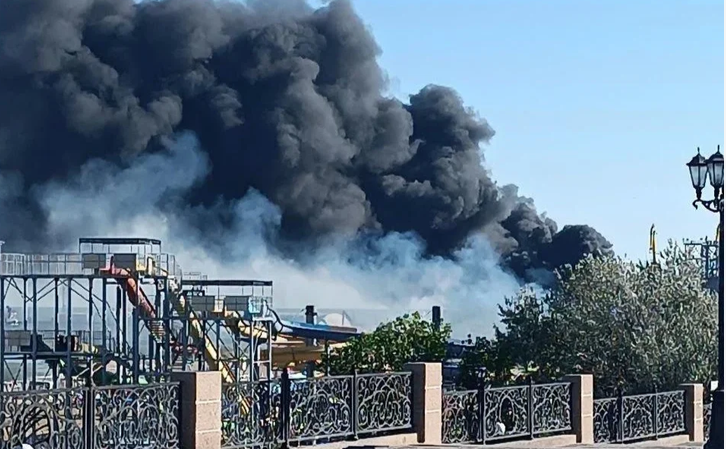 Пожежа у Єйську. Фото з відкритих джерел