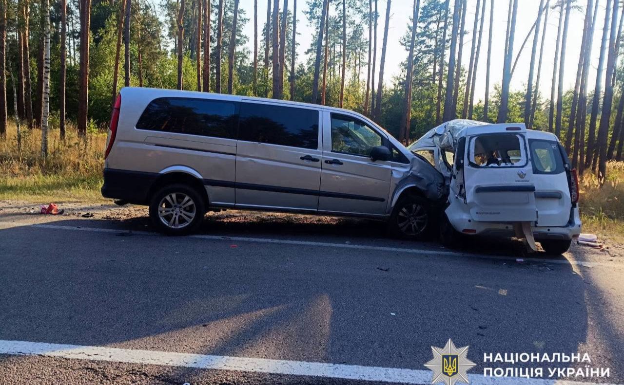 На місці інциденту на Вишгородщині. Фото: Поліція Київської області, телеграм
