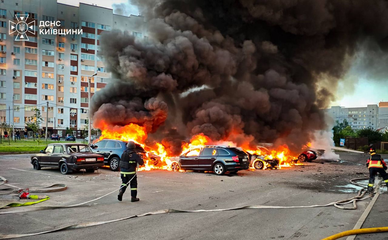 Пожежа у Вишневому. Фото: ДСНС