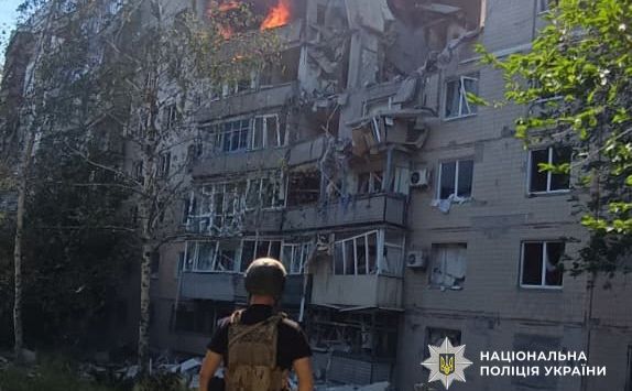 Наслідки російської атаки по Донеччині. Фото: Національна поліція України