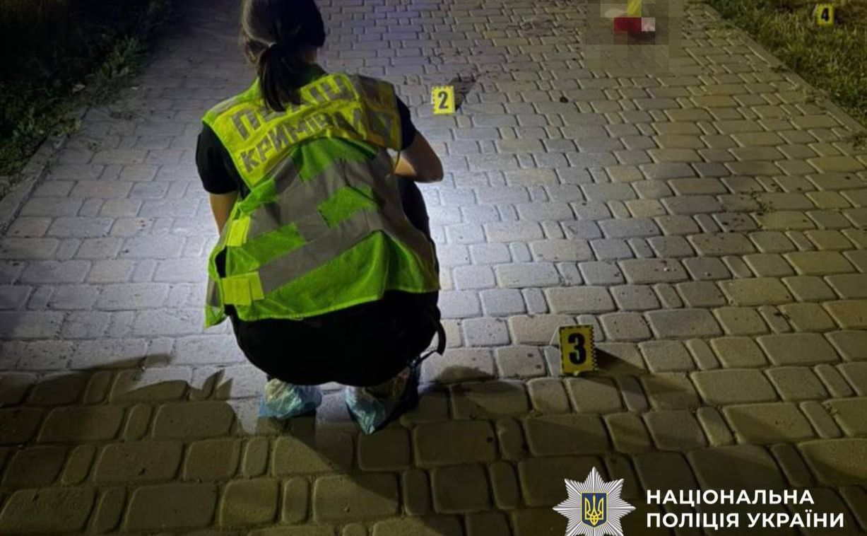 Поліцейська на місці інциденту. Фото: Нацполіція