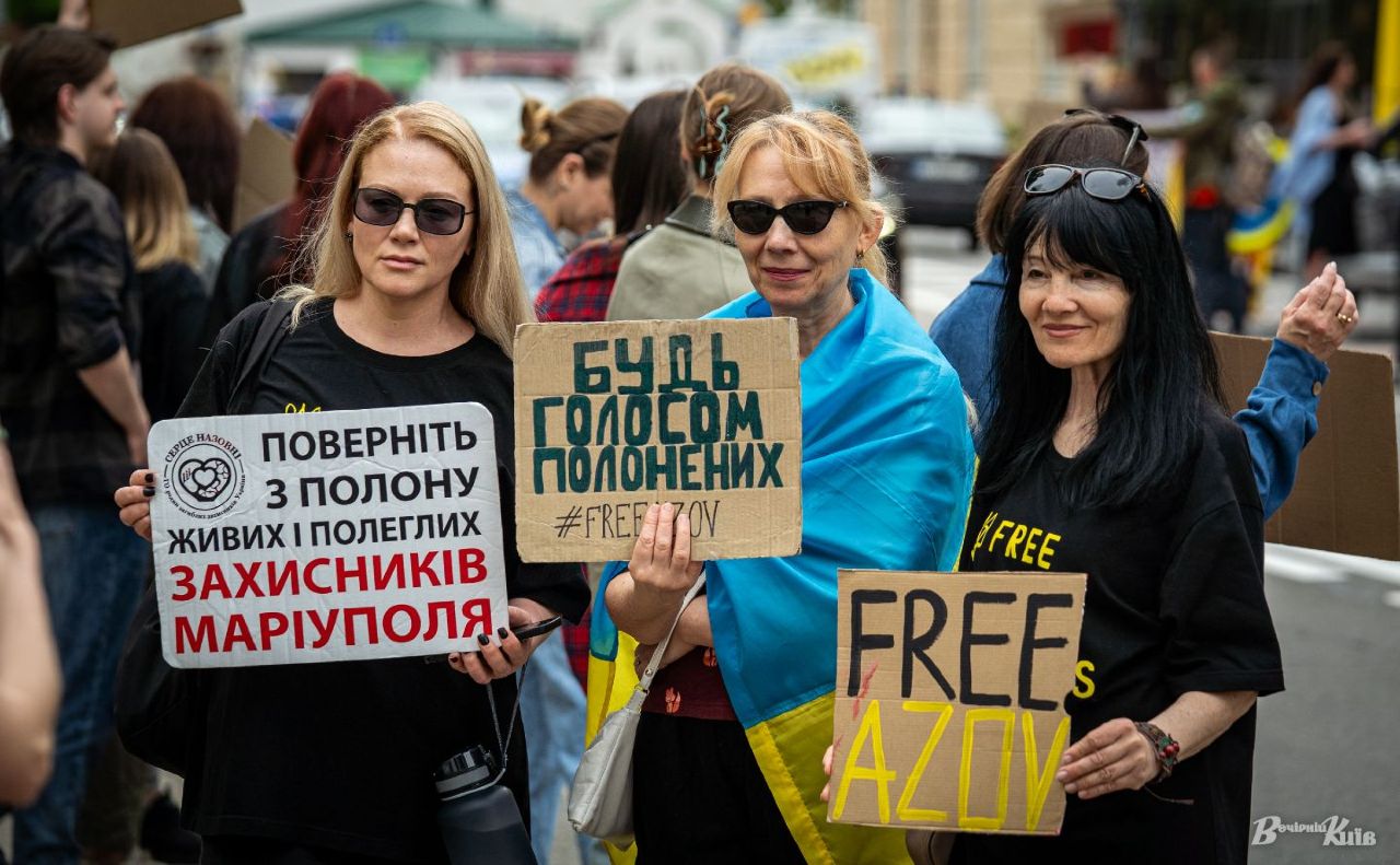 Акція на підтримку полонених захисників. Фото: Олексій Самсонов