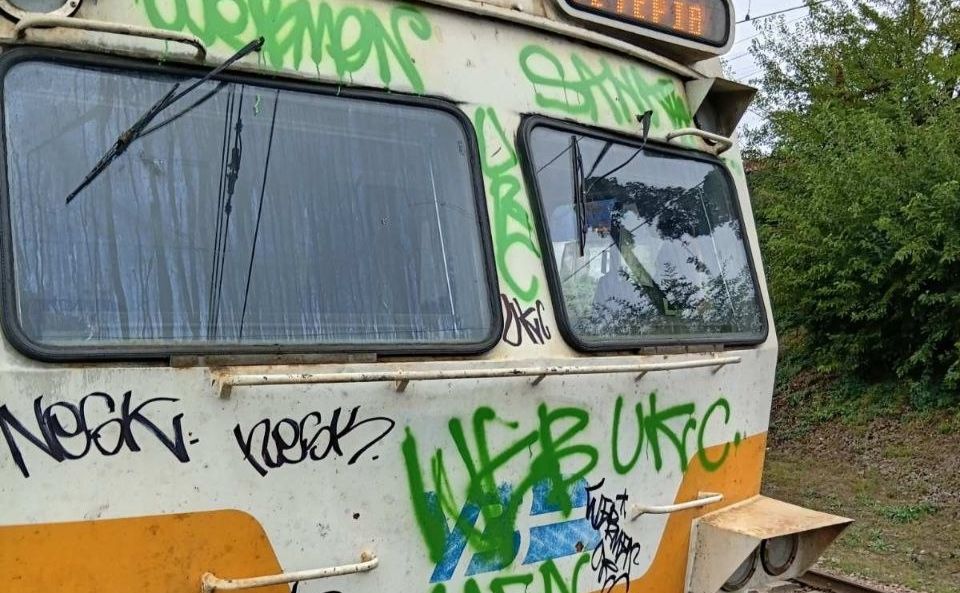 Фотографії «художників» вже у правоохоронців. Фото: Укрзалізниця: приміські потяги