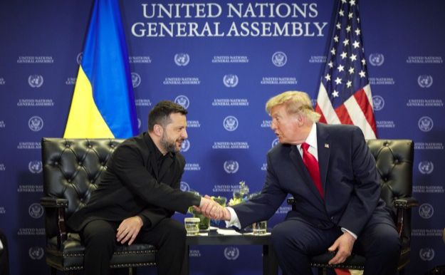 Володимир Зеленський та Дональд Трамп провели зустріч на полях Генасамблеї ООН. Фото: Офіс президента України