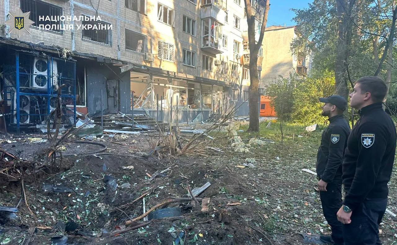 Наслідки нічного обстрілу столиці