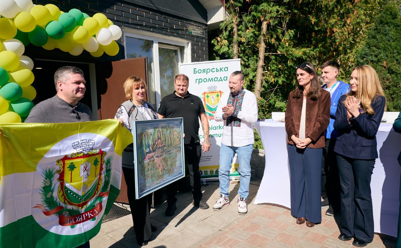 Відкриття простору для ВПО та ветеранів у Боярці. Фото: Київська обласна військова адміністрація