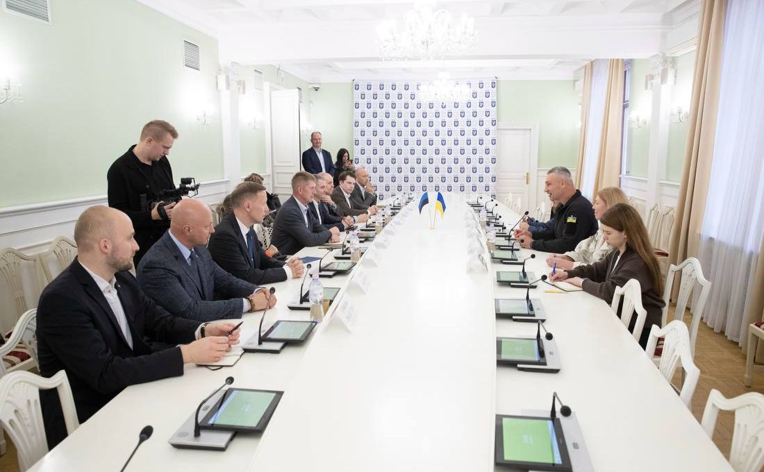 Під час переговорів Віталія Кличка з Мартіном Херемом та Тііною Інтельманн. Фото: КМДА