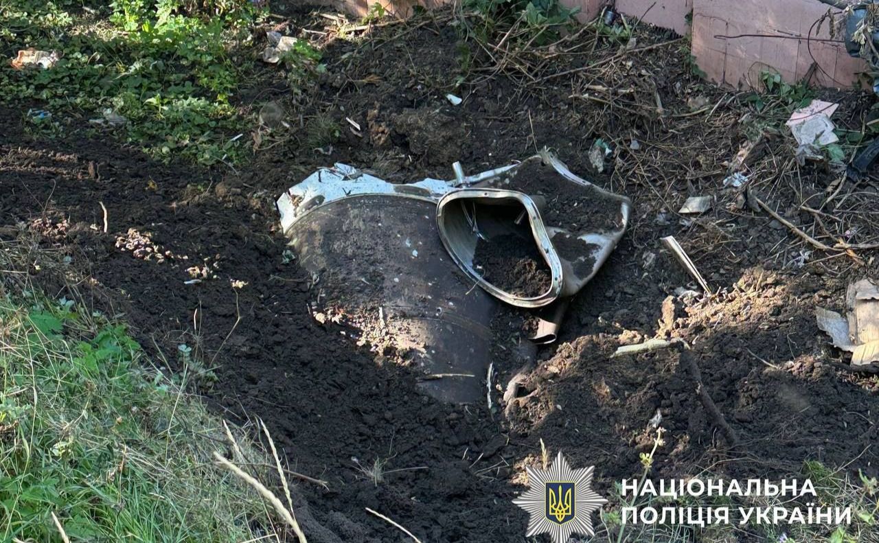 Уламок російської ракети, виявлений днями в одному з районів столиці. Ілюстративне фото: Нацполіція
