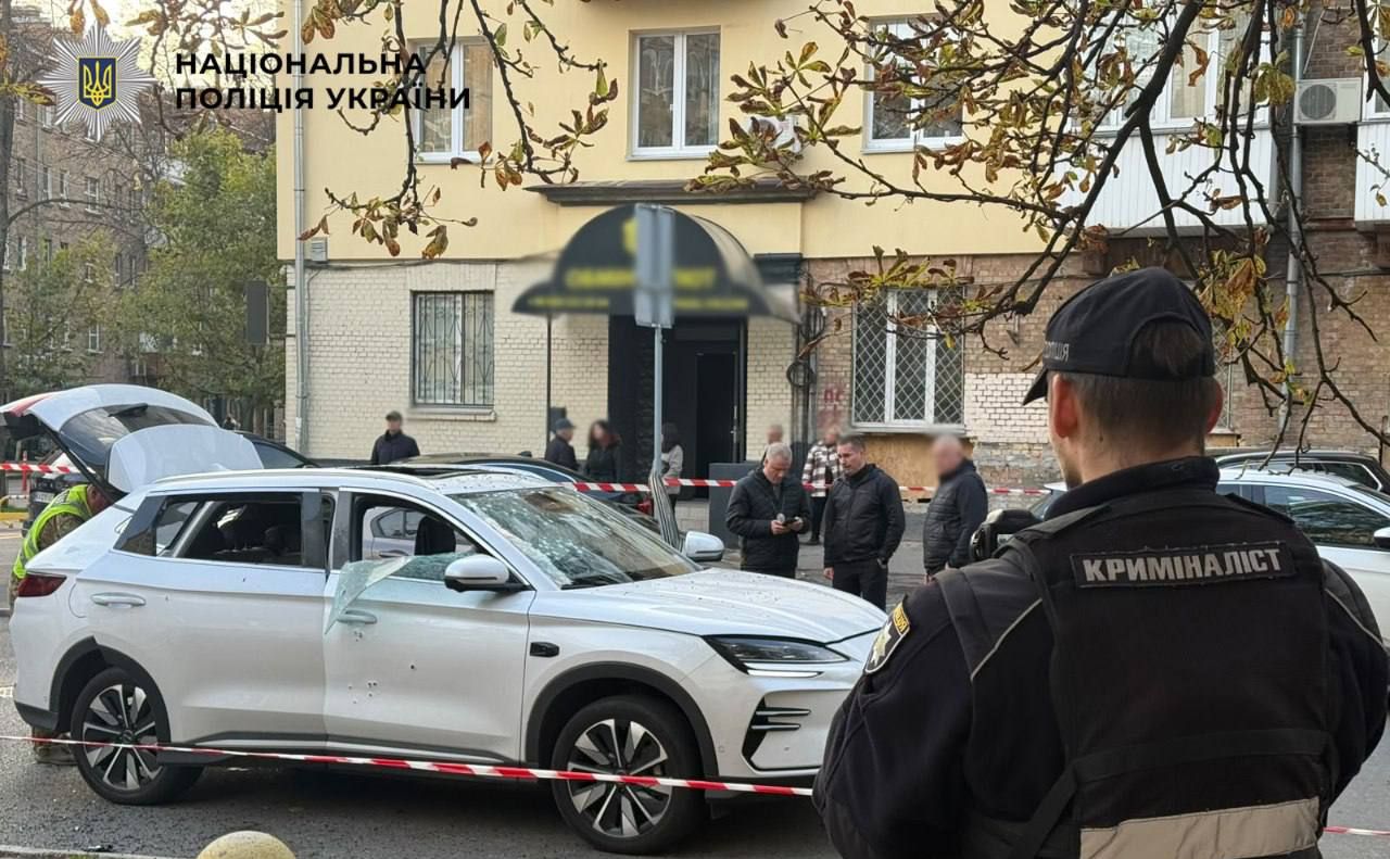 На місці працюють правоохоронці. Фото: поліція Києва
