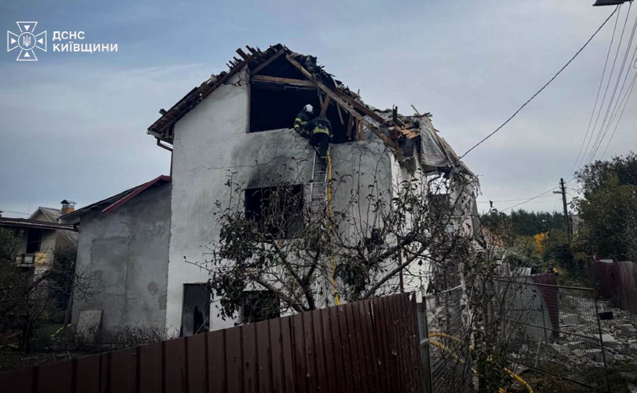 Наслідки ударів по селах Київщини