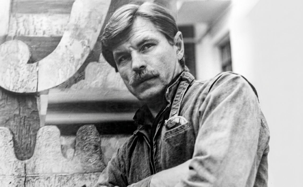 Художник Дмитро Нагурний (1946-2019). Фото з родинного архіву митця, обробка: ШІ