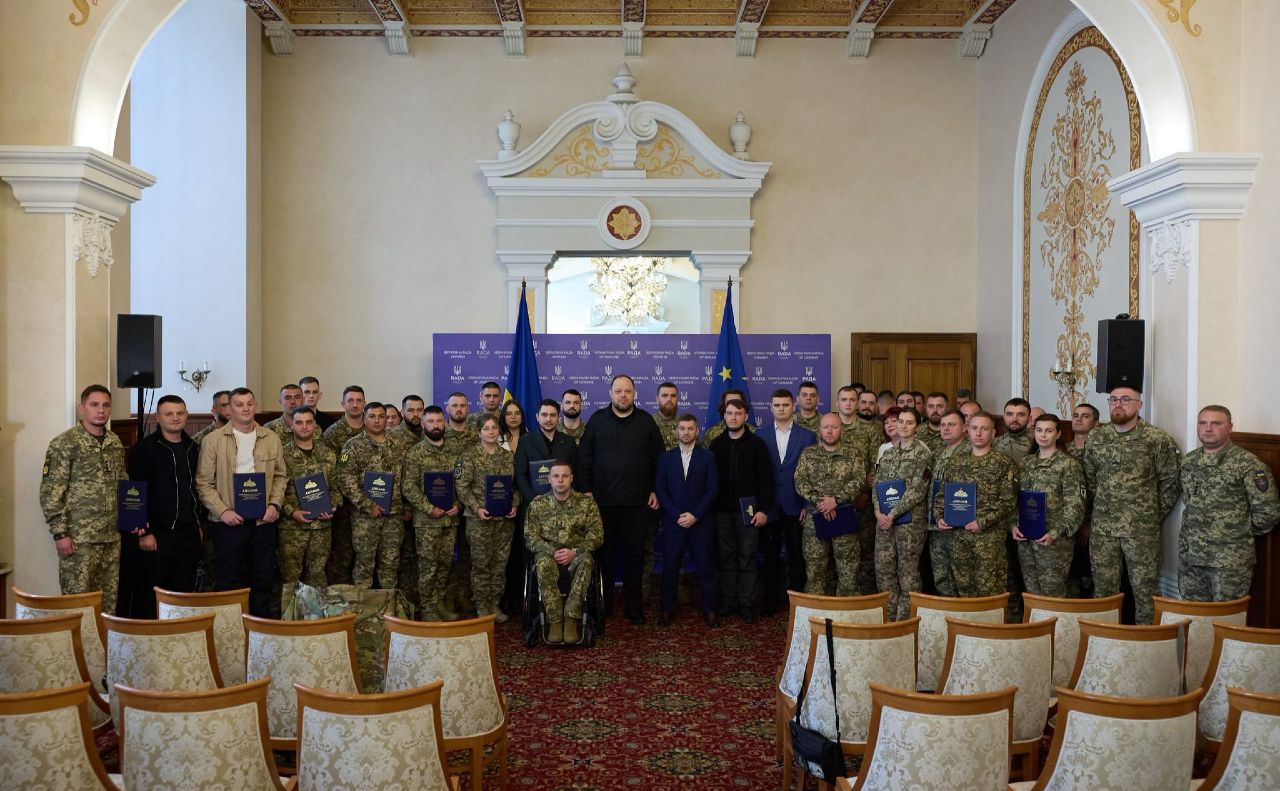 Лауреати Премії ВРУ. Фото: фб-сторінка Руслана Стефанчука