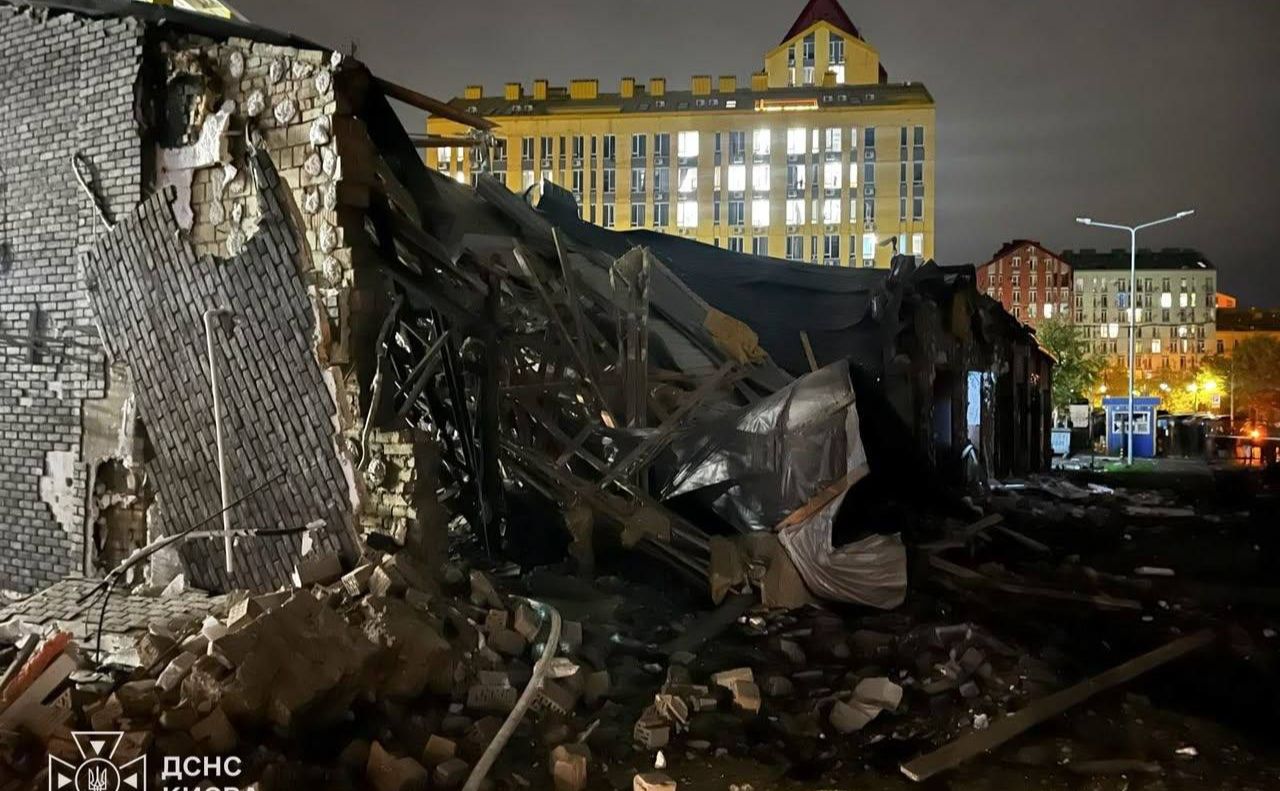 На місці атаки. Фото: ДСНС