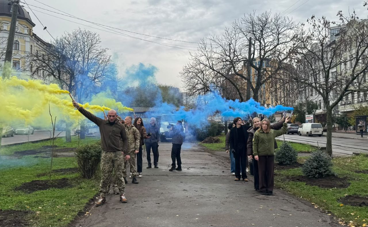 Відкриття Алеї слави в Подільському районі. Фото: КП УЗН Подільського району